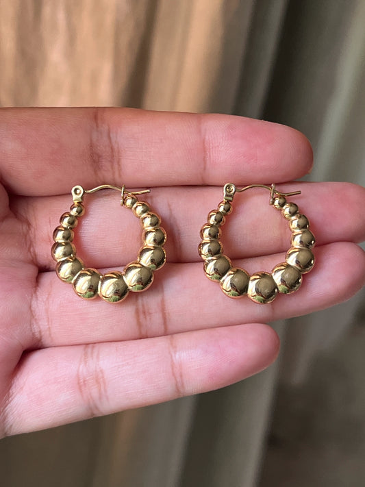 Gold plated earrings