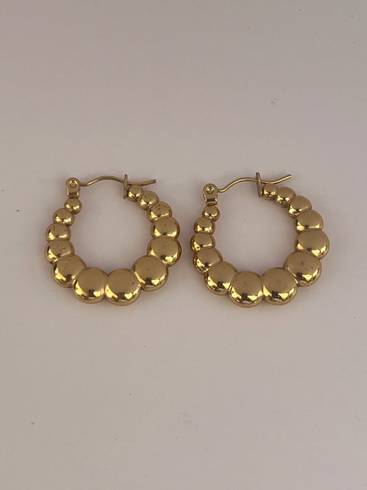 Gold plated earrings