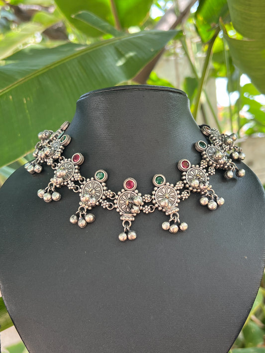 Oxidised necklace