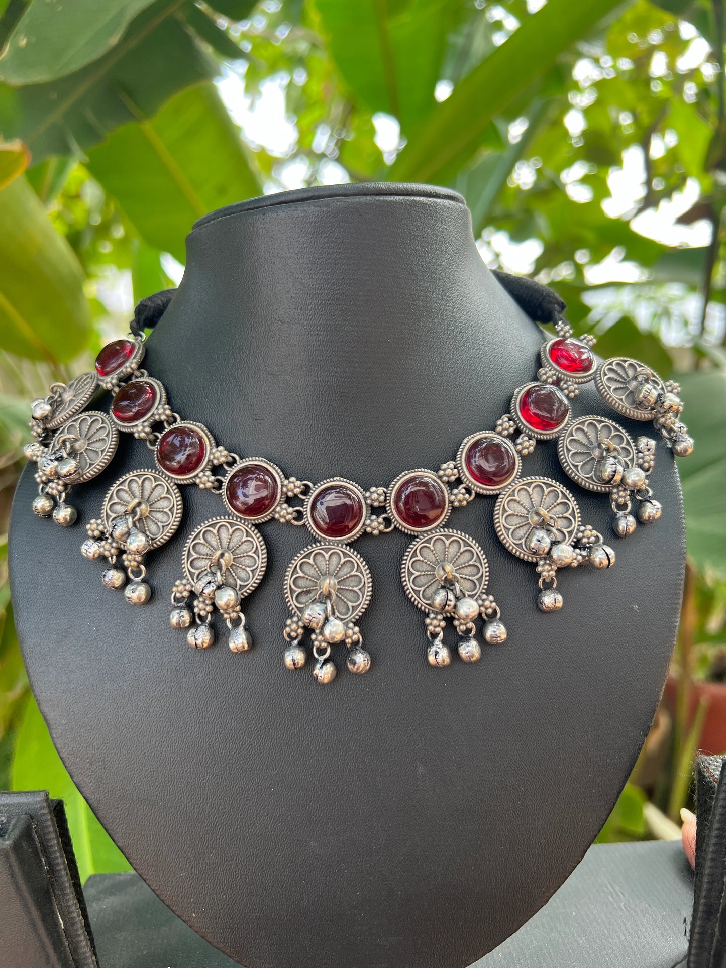 Oxidised necklace