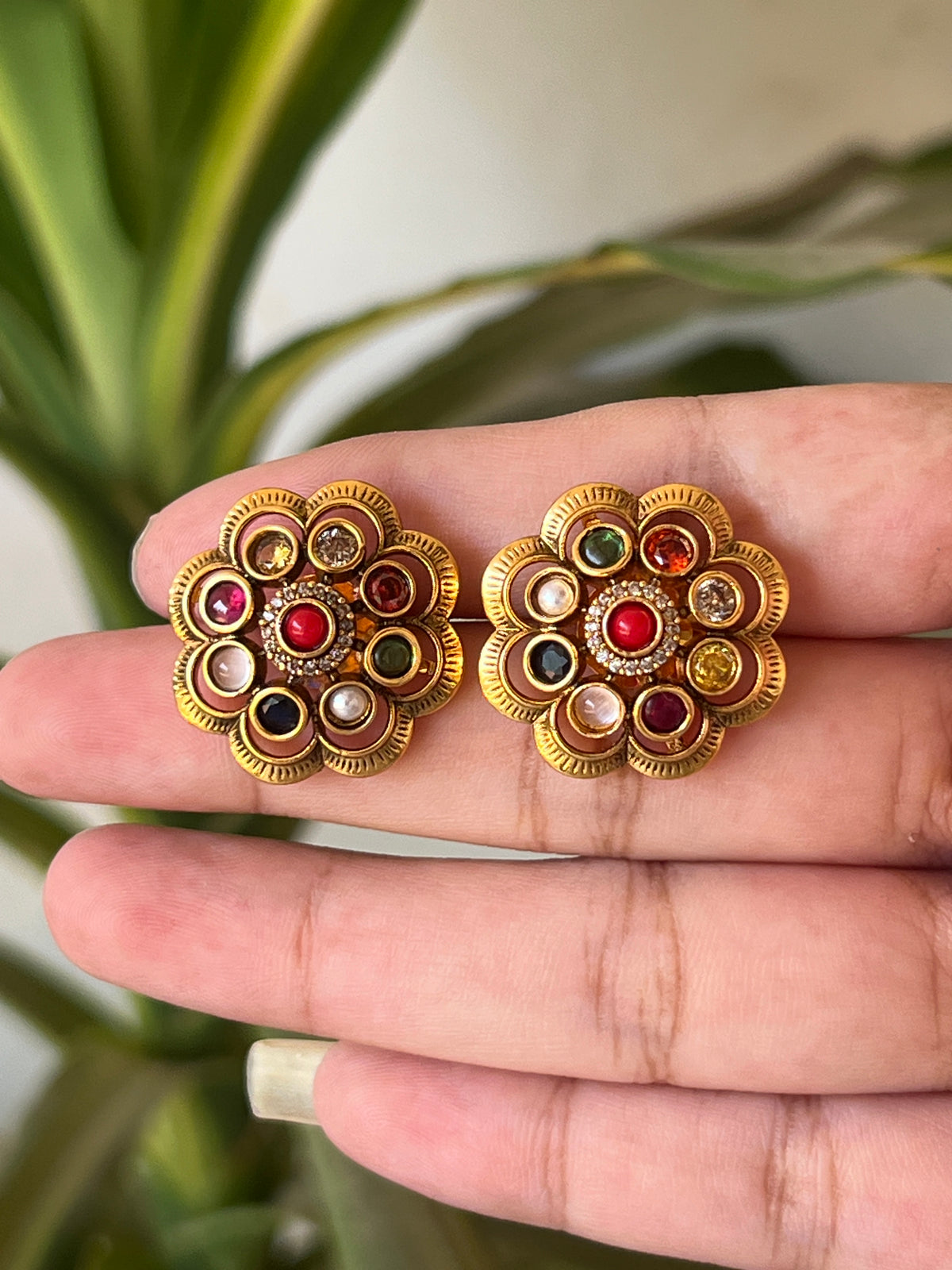 Navaratan studs