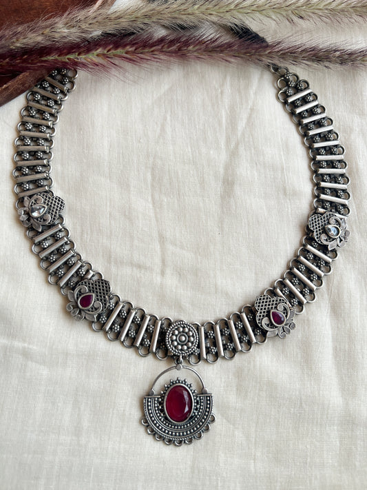 Oxidised fusion necklace