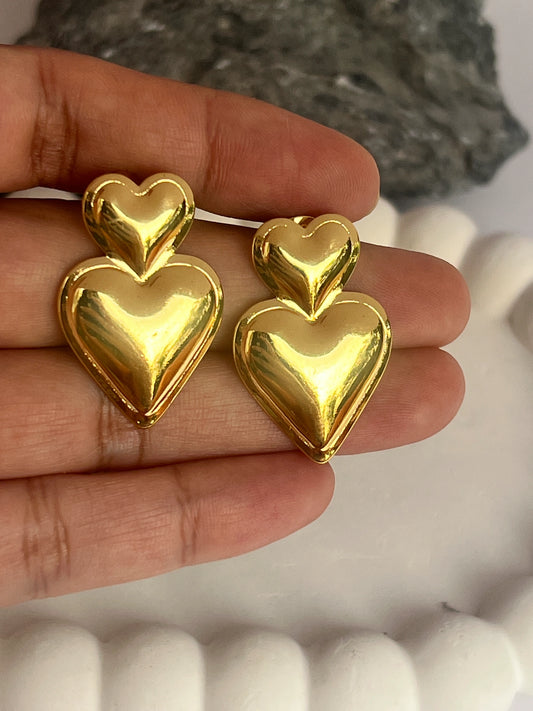 Double Heart earrings