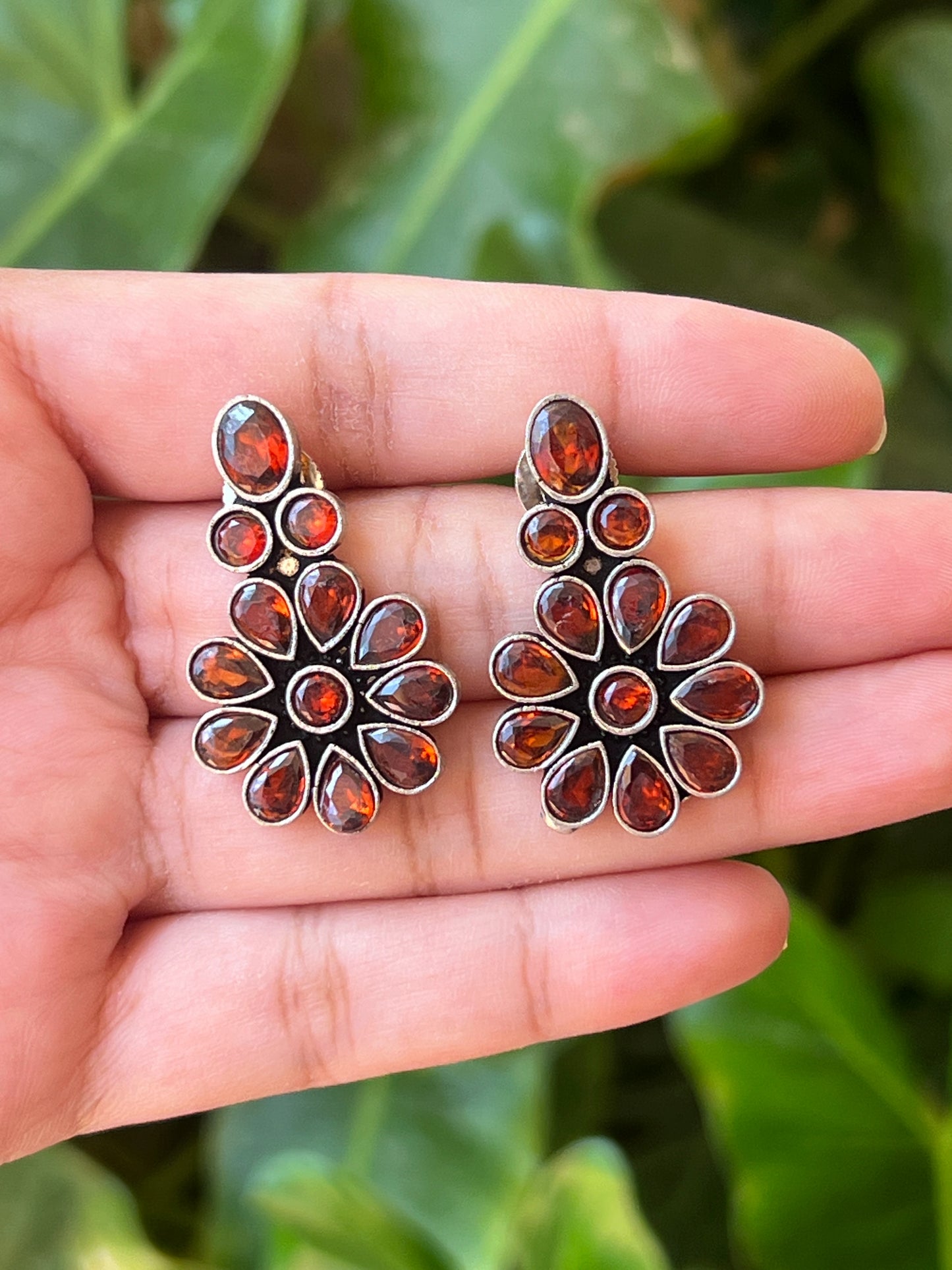 Stone earrings