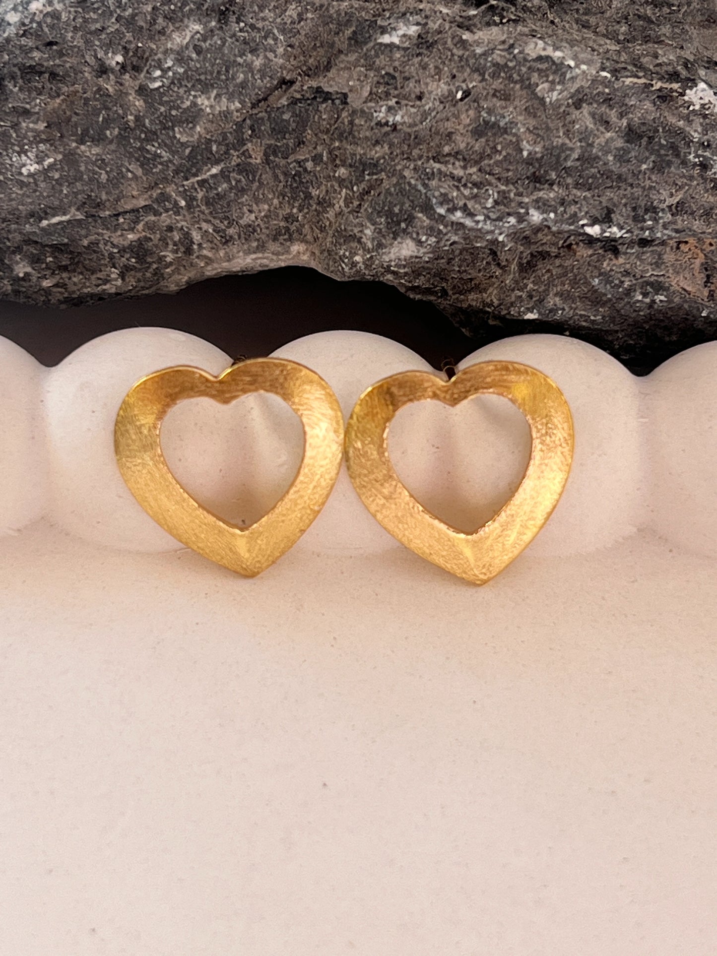 Heart shape studs