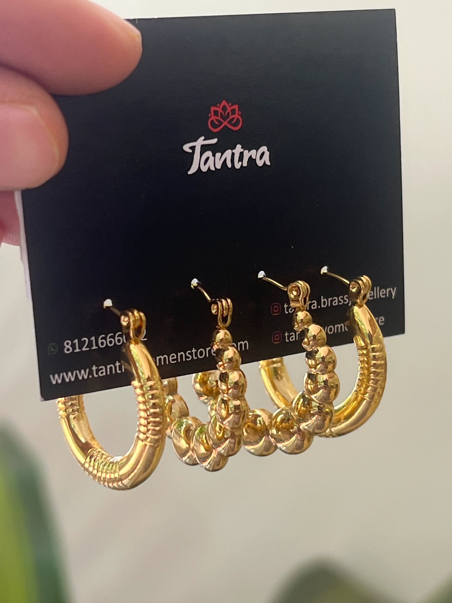 Anti tarnish hoops combo