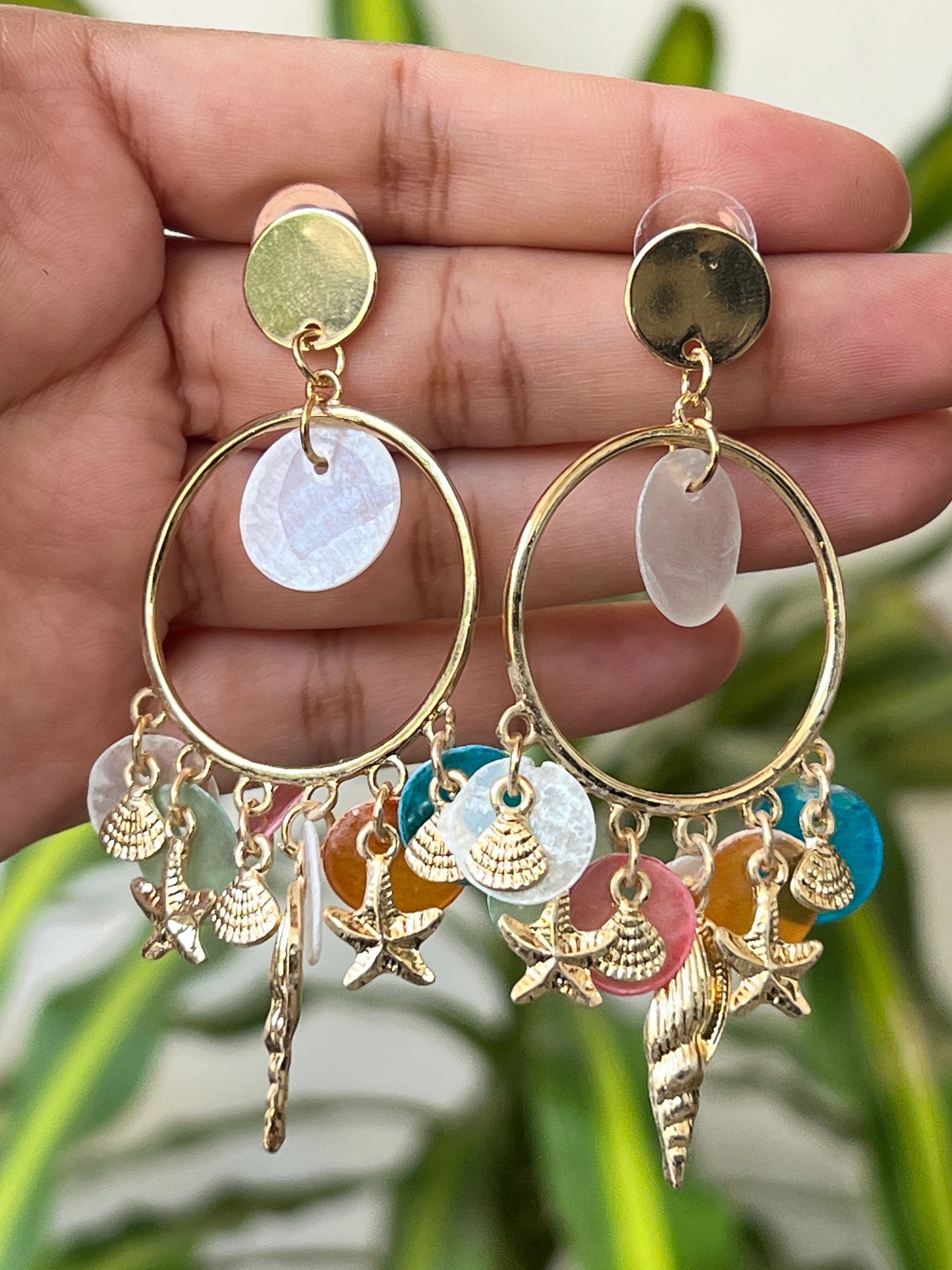 Sea charms earrings