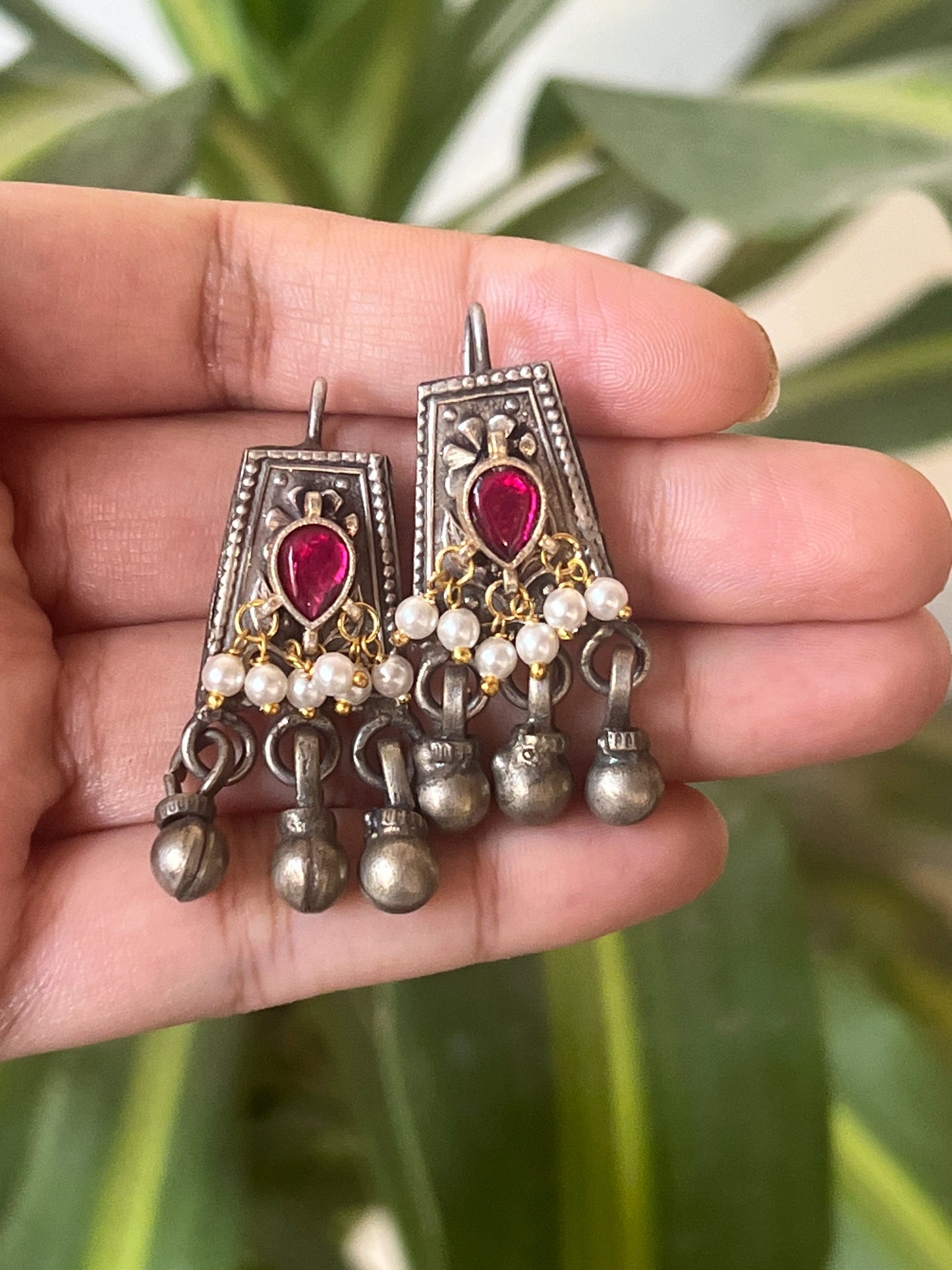 Kundhan Fusion earrings