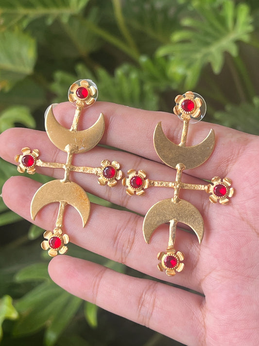 Chand phool earrings