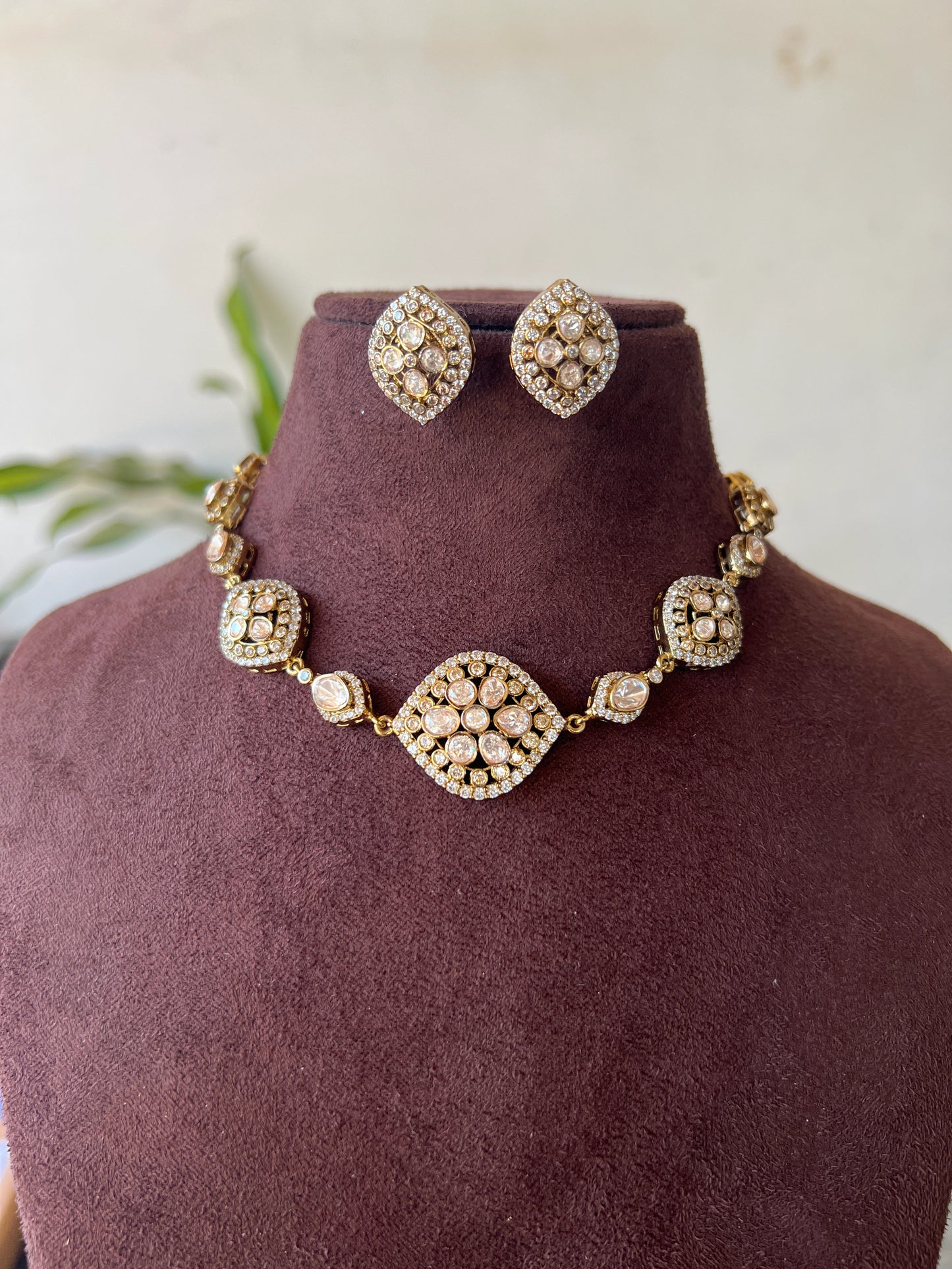 Polki necklace set