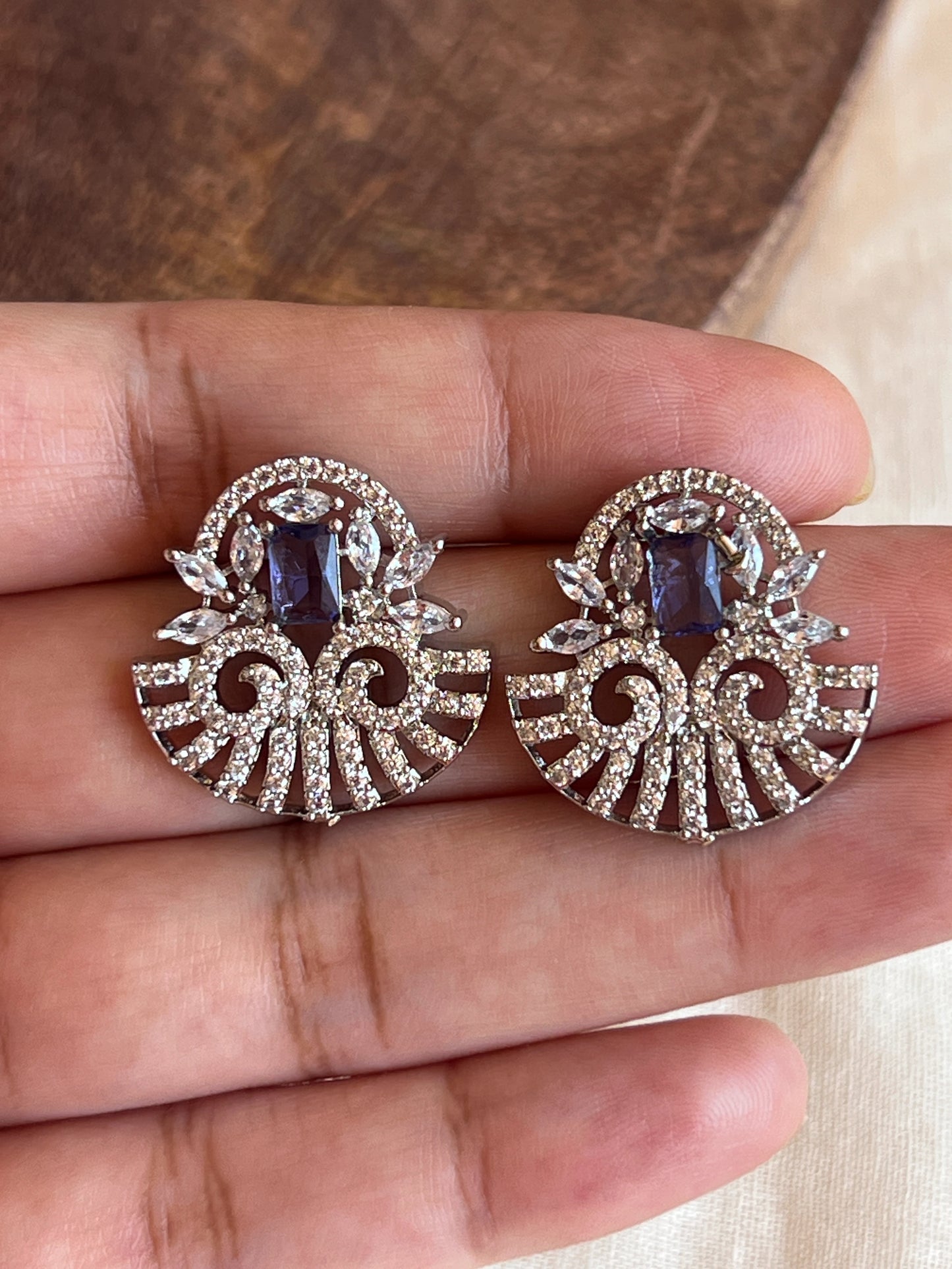 Purple stone studs