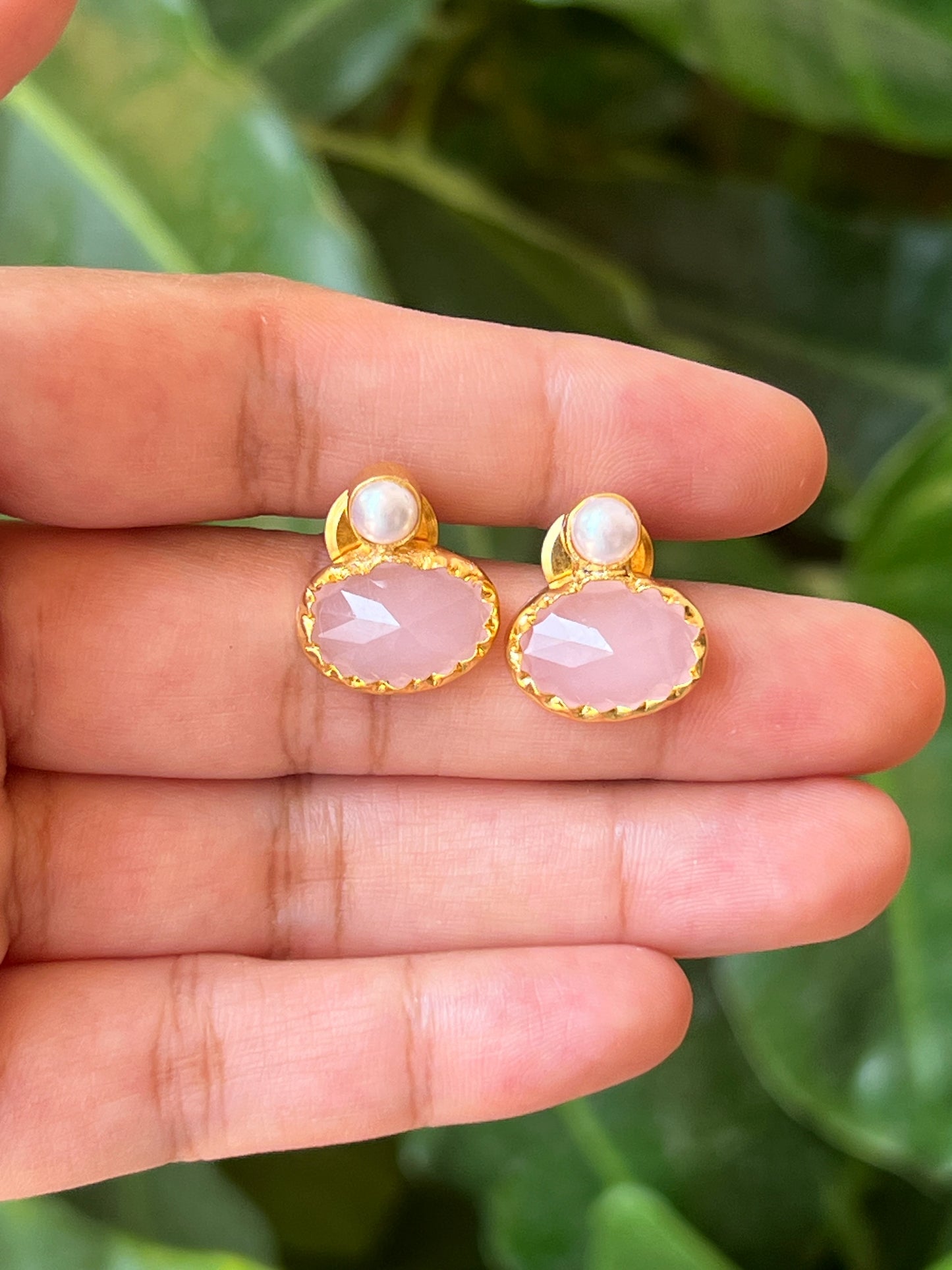 Stone earrings