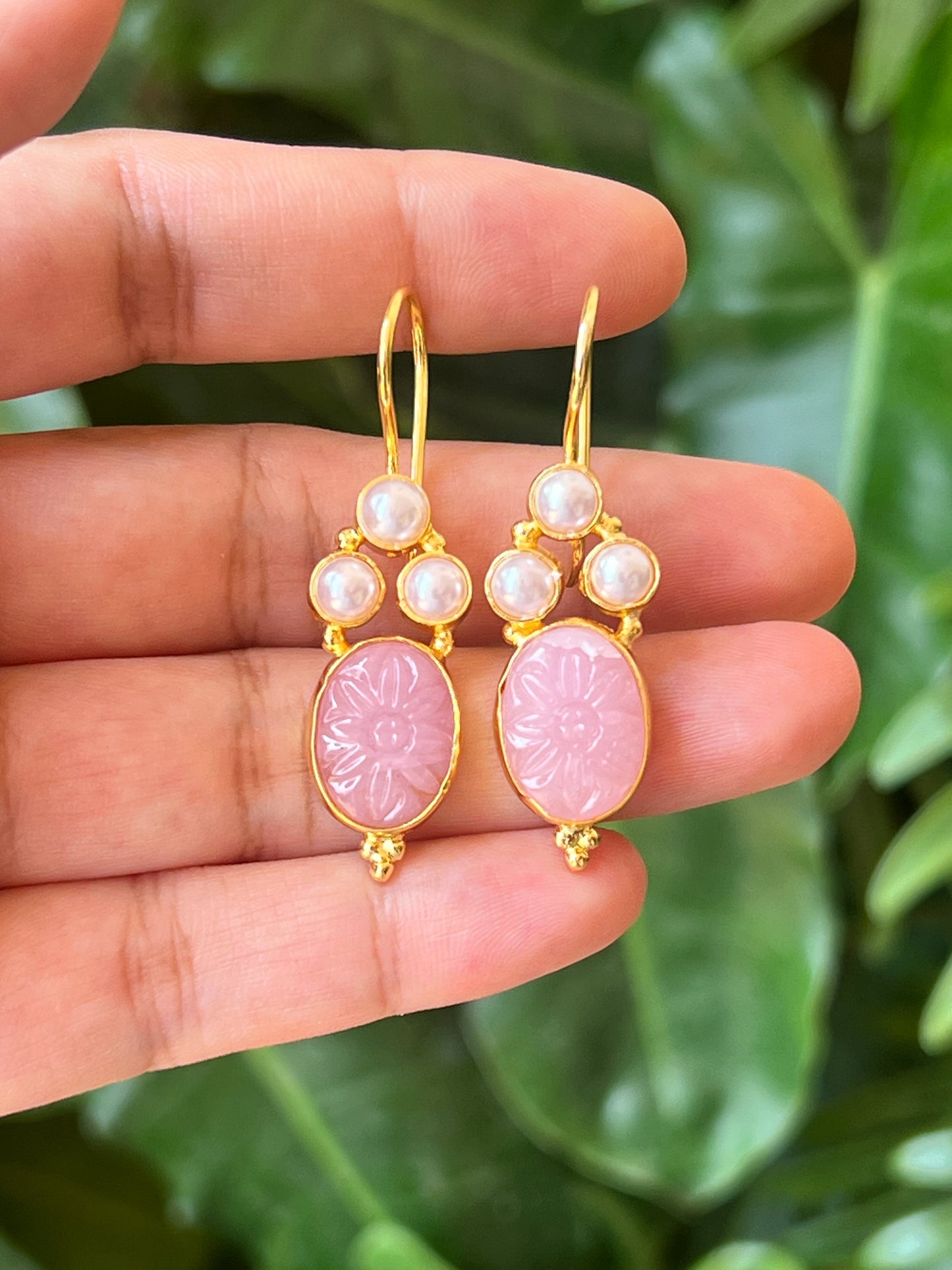 Stone earrings