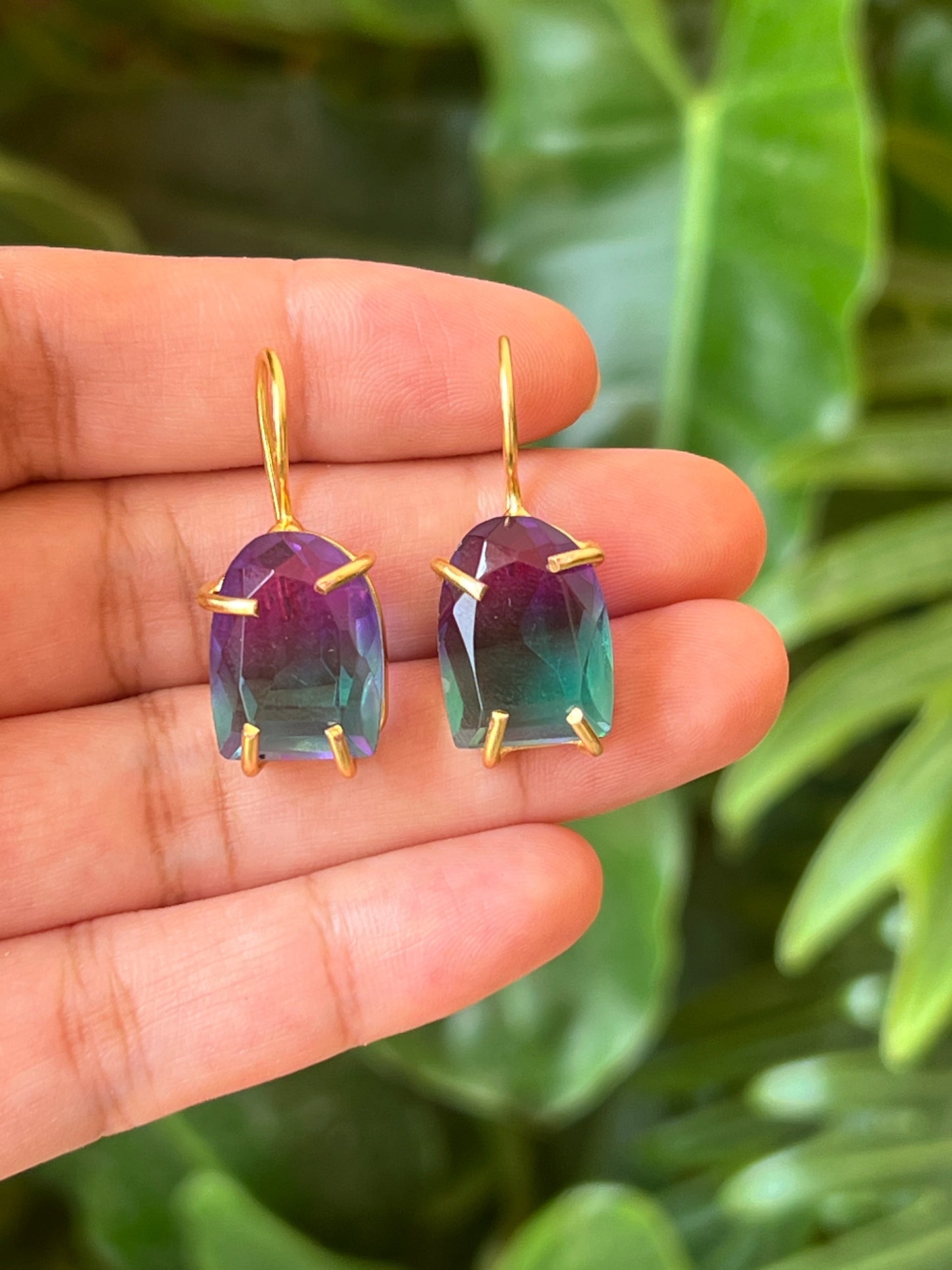 Stone earrings