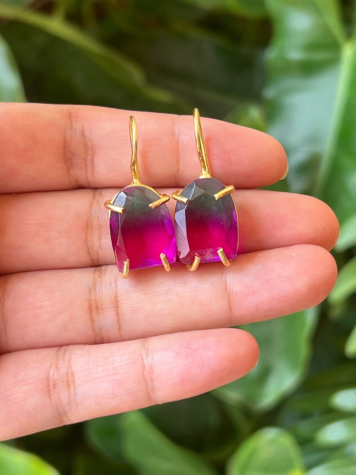 Stone earrings