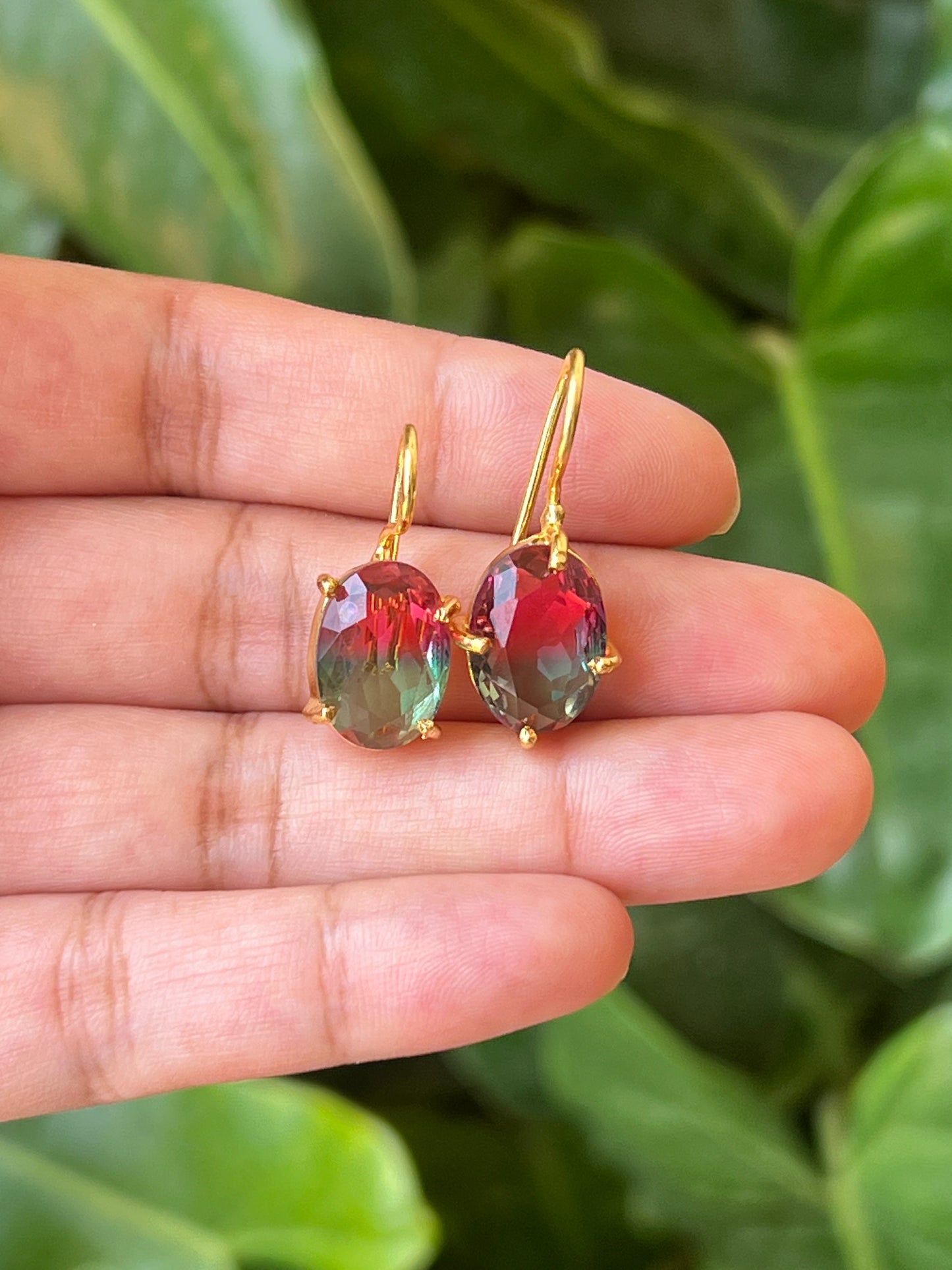 Stone earrings