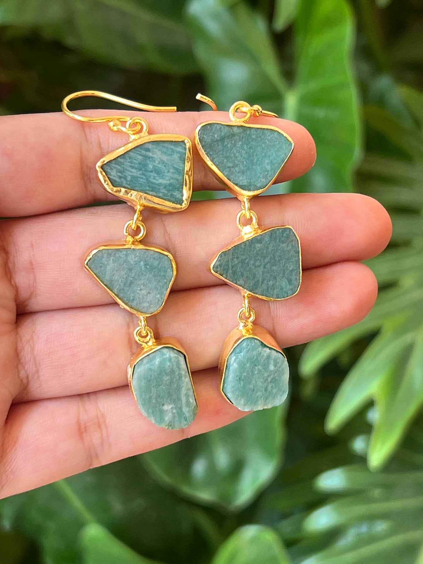 Stone earrings