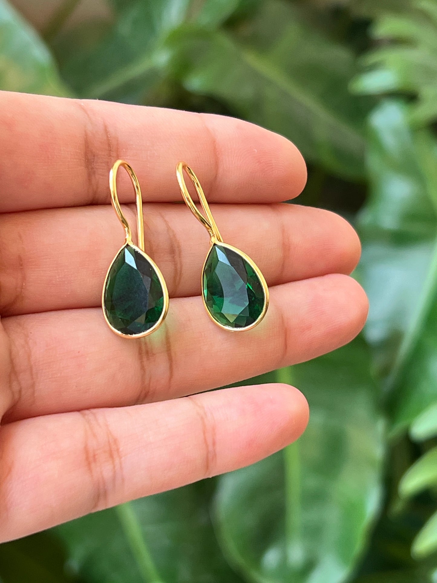 Stone earrings
