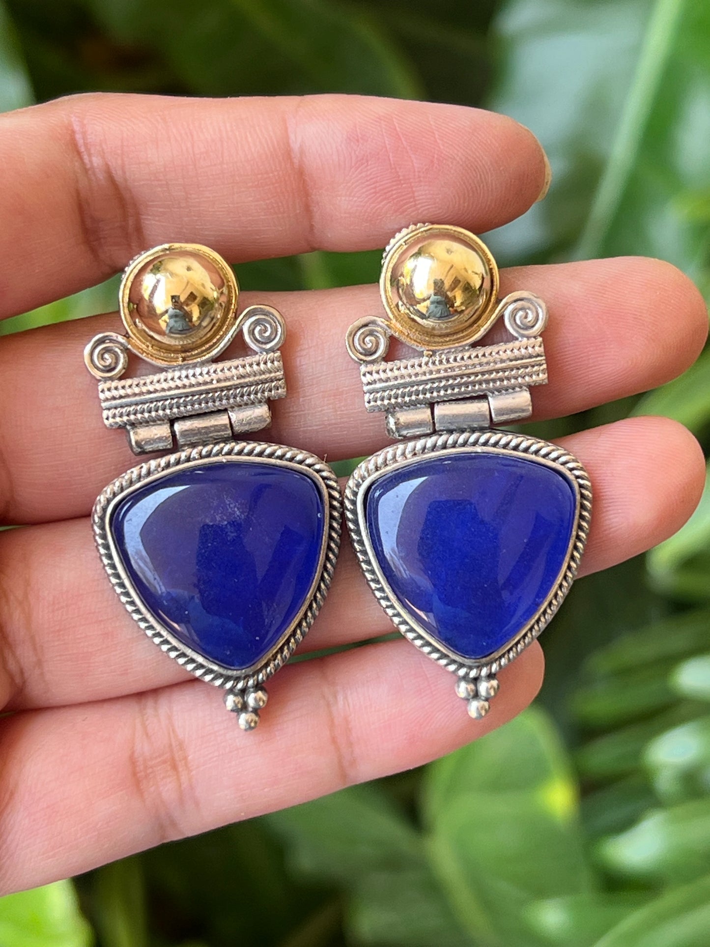 Stone earrings
