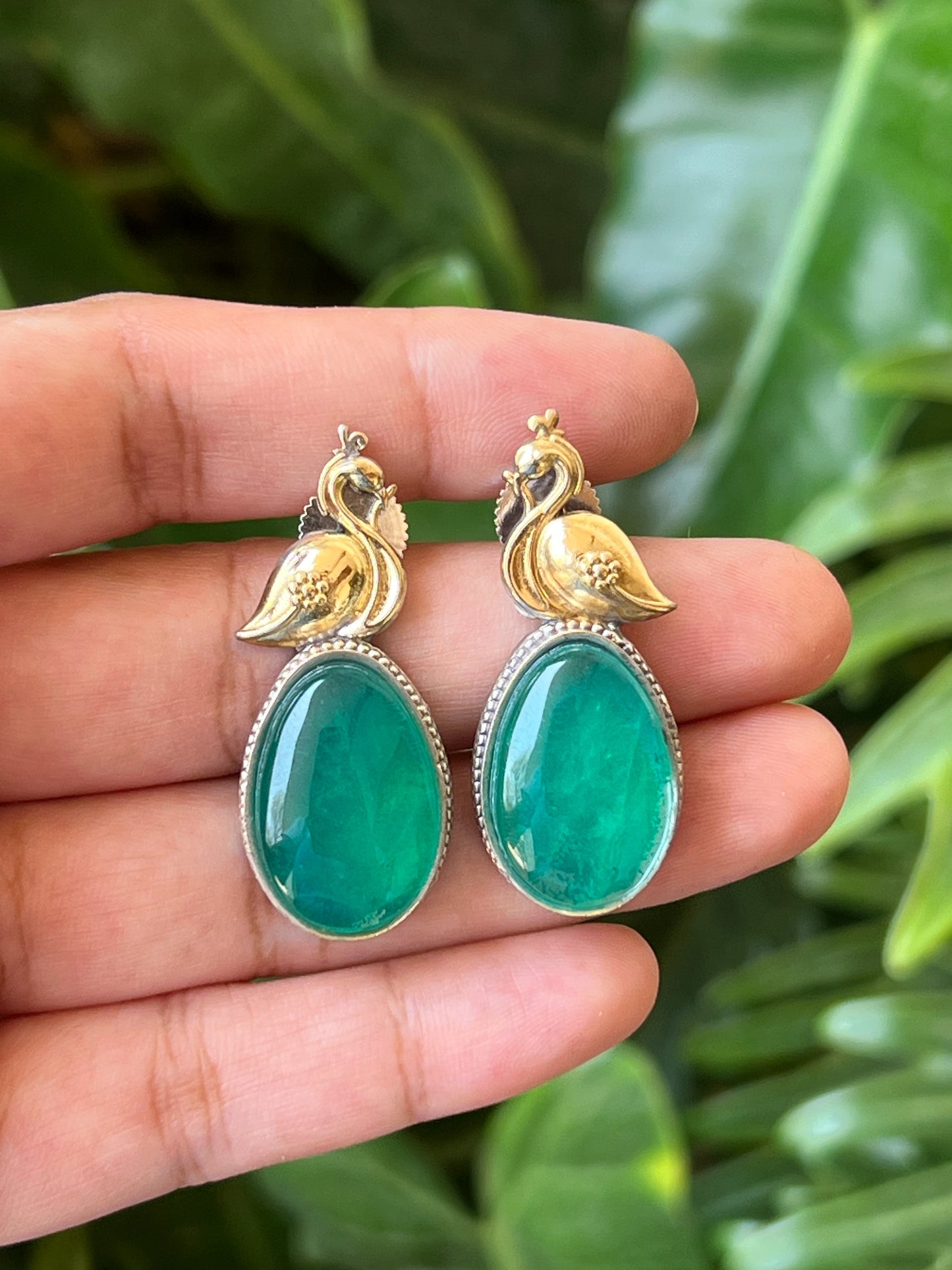 Stone earrings