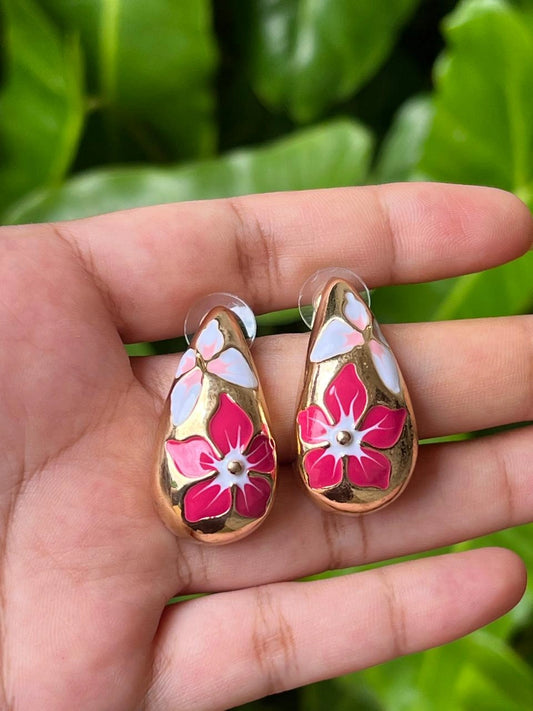 ear drop enamel red