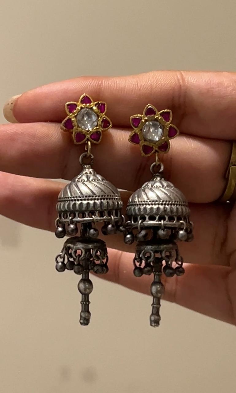 kundhan tribal jhumkas