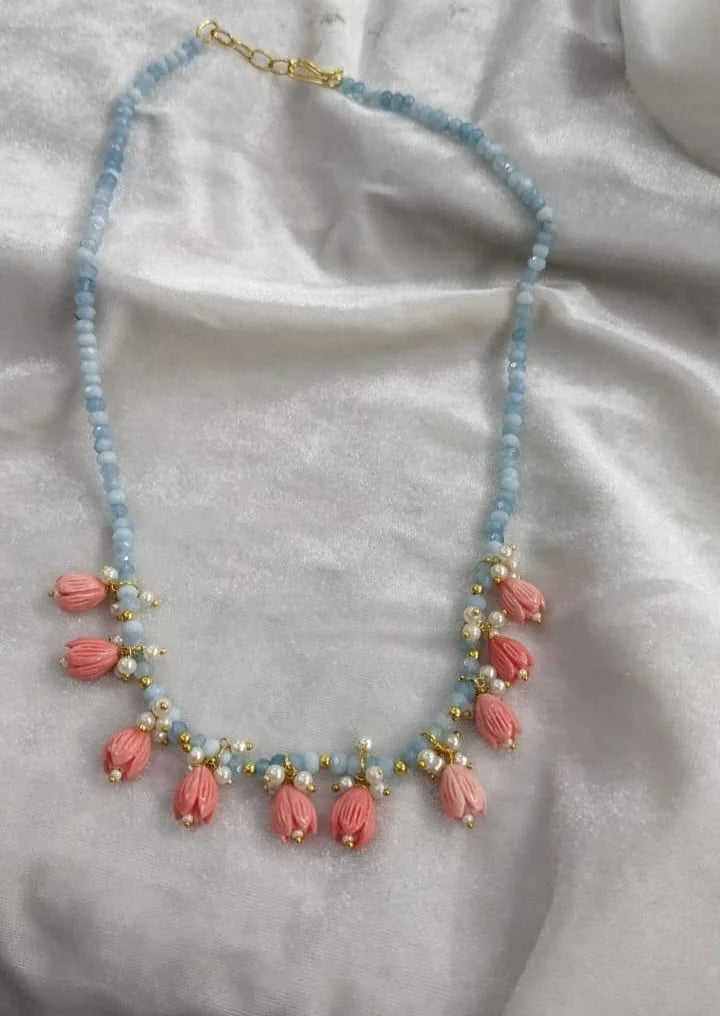 Onxy beads tulip mala