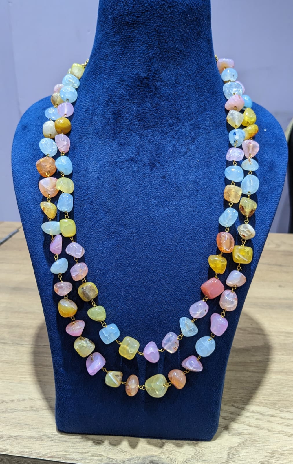 Uncut beads mala