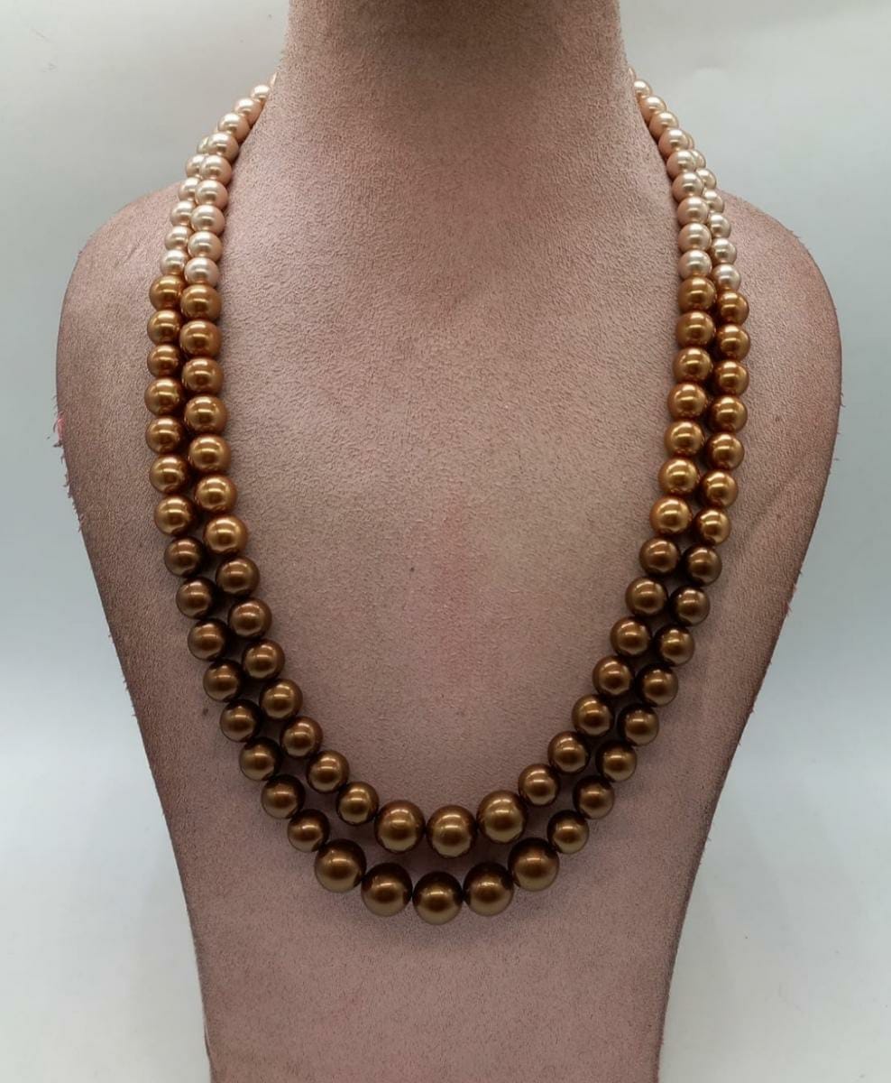 Shell pearl mala