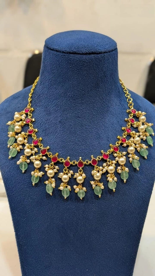 kundhan necklace set