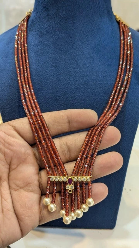 CZ beads necklace