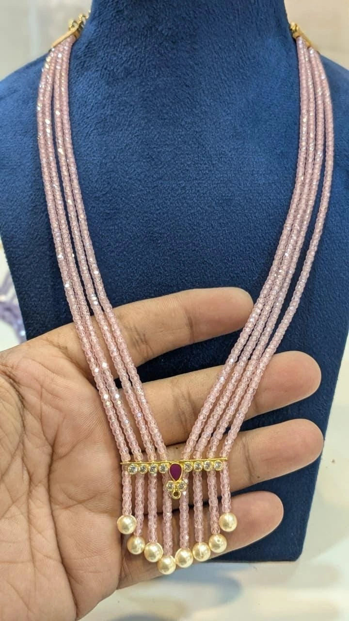 CZ beads necklace