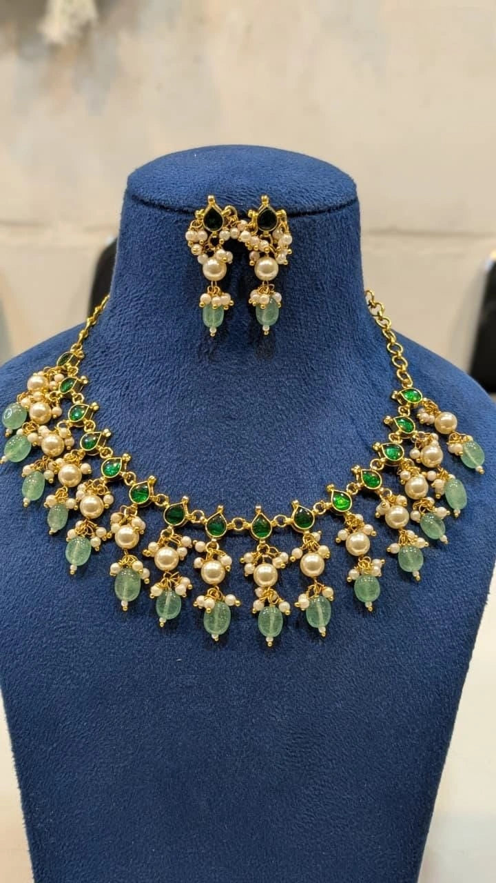 kundhan necklace set
