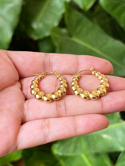 Gold plated earrings