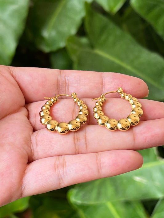 Gold plated earrings