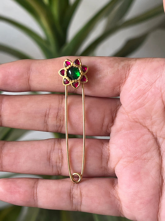 Jadau saree pin