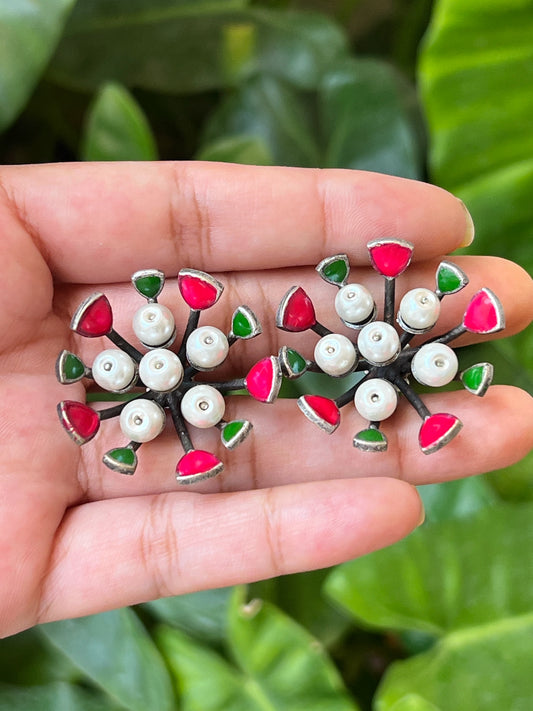 3D Flower studs