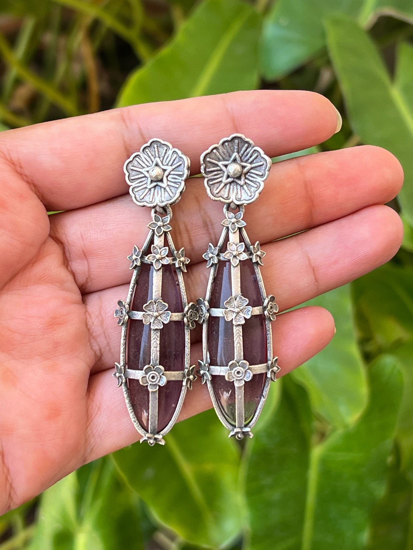 Oxidised earrings