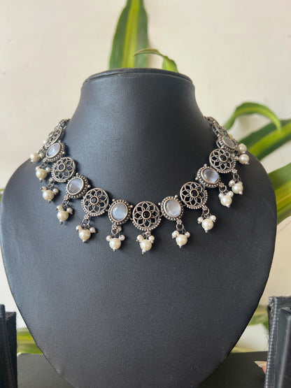Oxidised necklace set