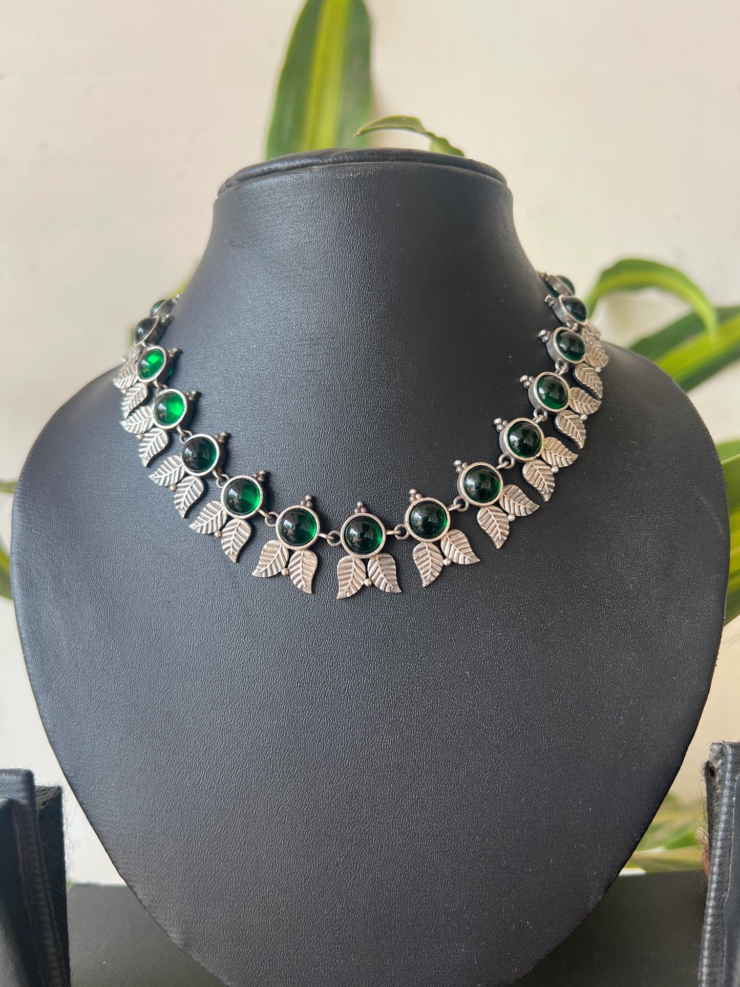 Oxidised necklace set