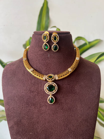 Green Semi hasli set