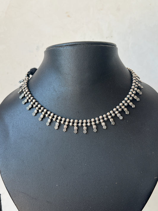 Oxidised necklace set