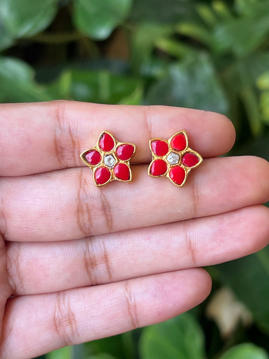 Flower studs (corel)
