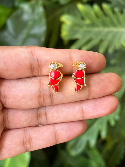parrot studs (corel)