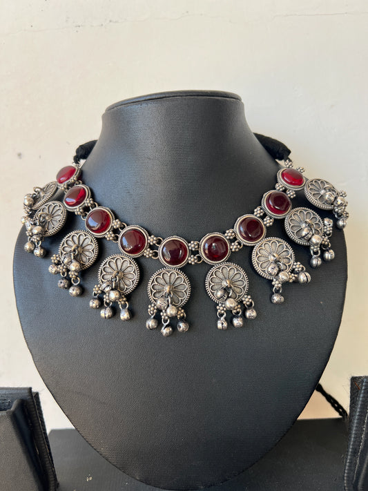 Oxidised necklace