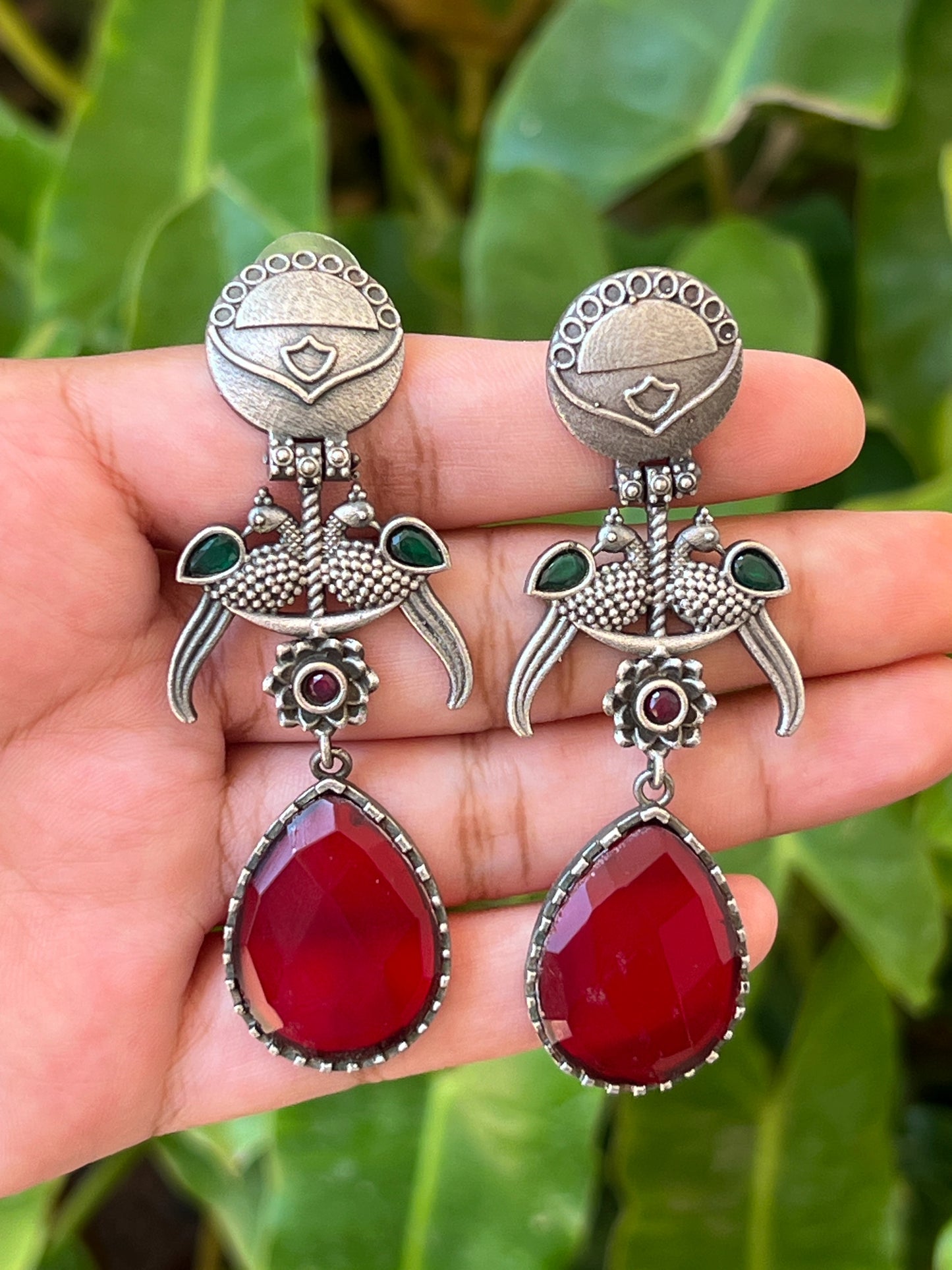 Oxidised earrings