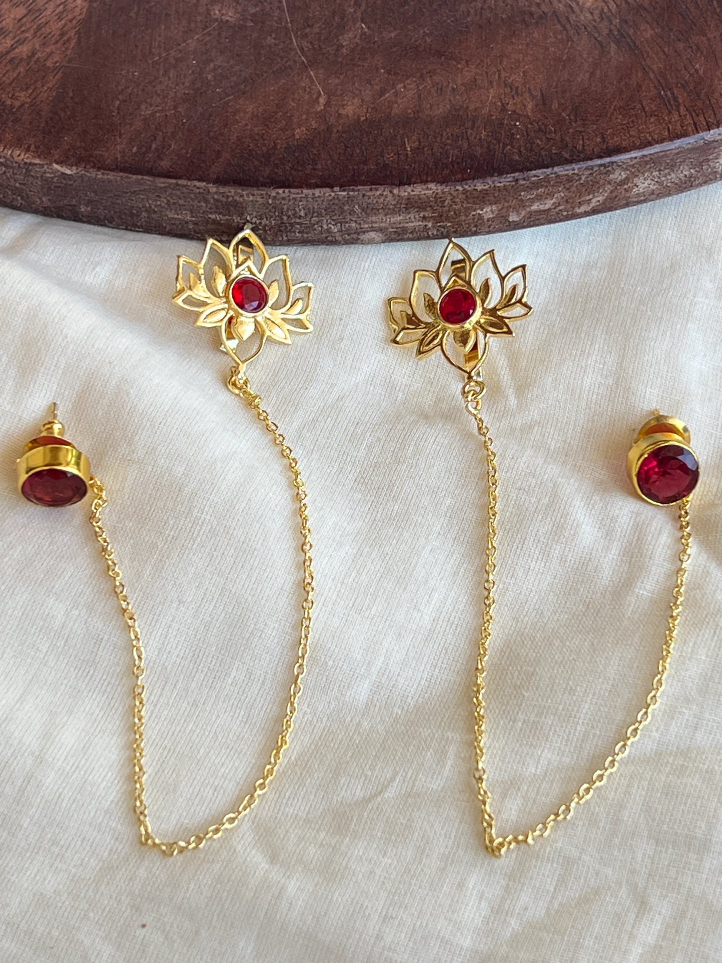 Padmini earrings RED