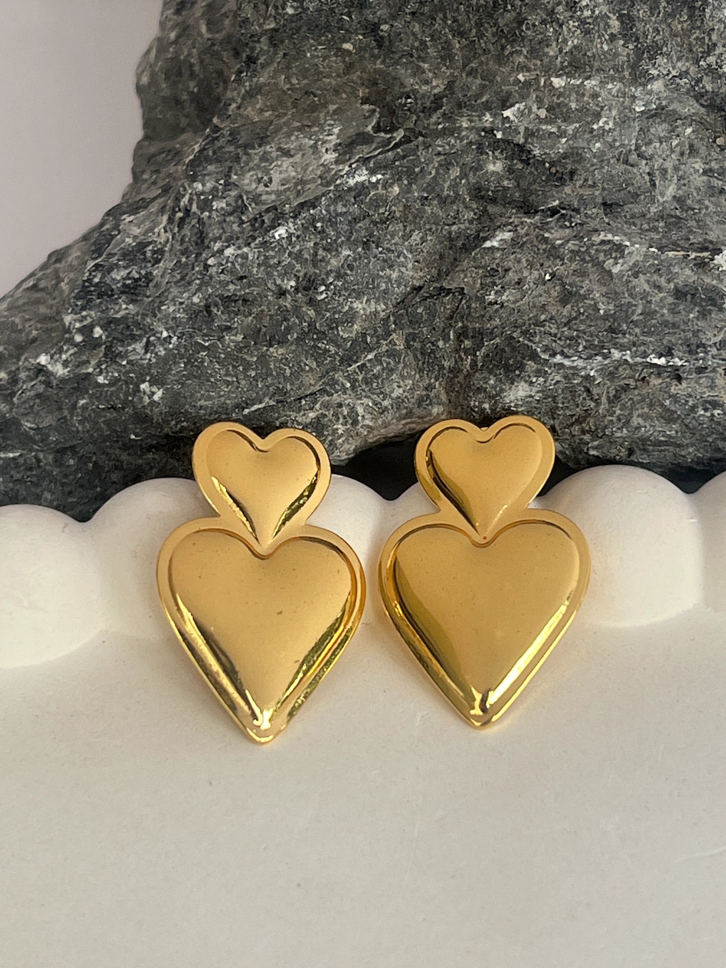 Double Heart earrings