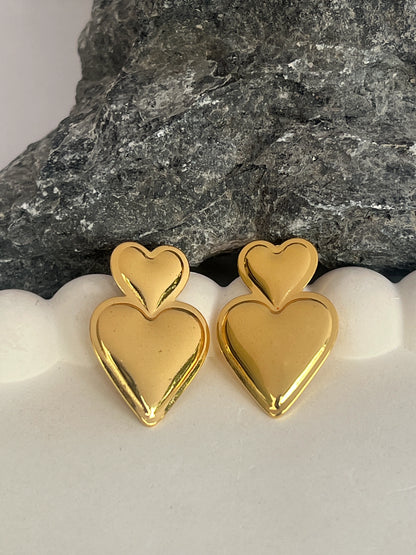 Double Heart earrings