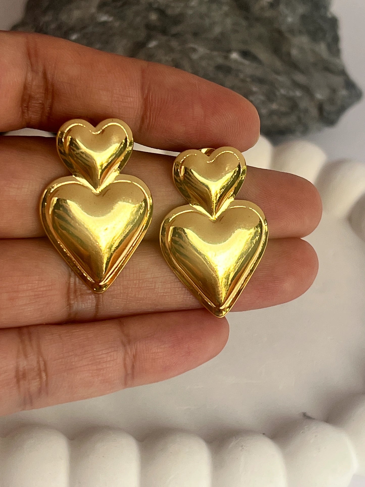 Double Heart earrings